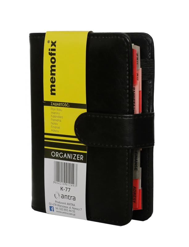 ORGANIZER A6 MEMOFIX K CZARNY