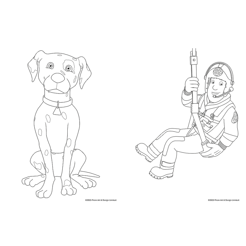 KSIĄŻECZKA TREFL FIREMAN SAM KOLOROWANKA