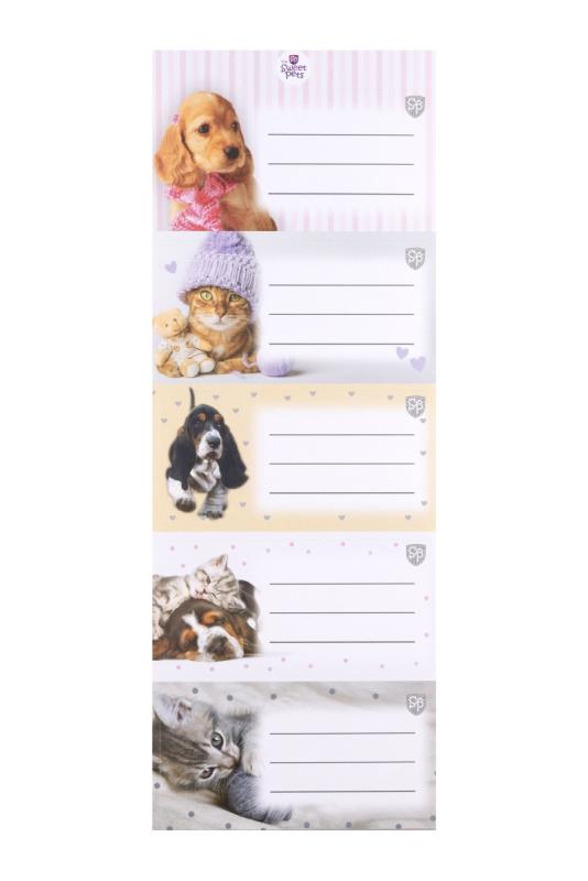NAKLEJKI NA ZESZYTY PASEK THE SWEET PETS - KIDS