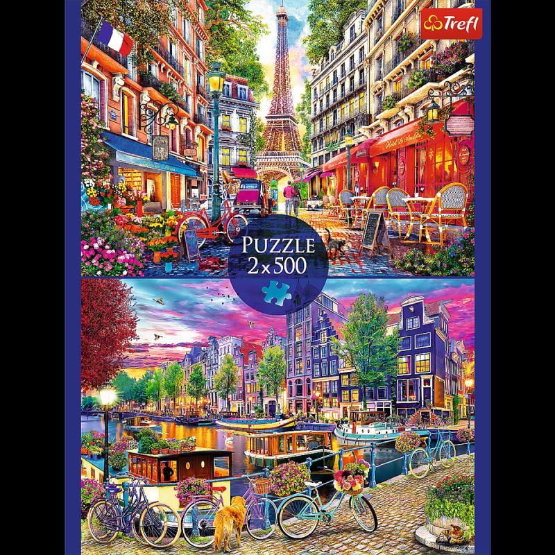 PUZZLE 2X500 TREFL EUROPEJSKIE STOLICE