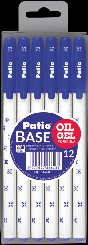 DŁUGOPIS PATIO BASE OIL GEL NIEBIESKI /12/