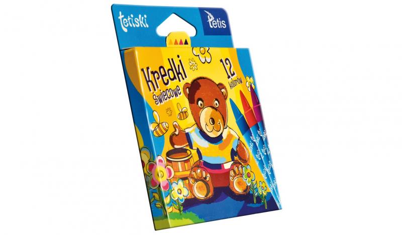 KREDKI 12 TETISKI ŚWIECOWE A/12