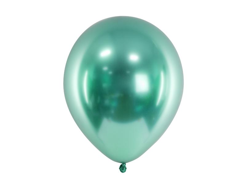 BALONY GLOSSY BUTELKOWA ZIELEŃ 30CM