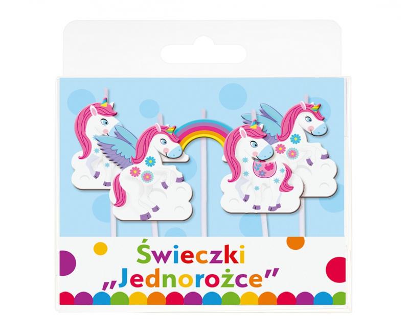 ŚWIECZKI PIKERY JEDNOROŻCE