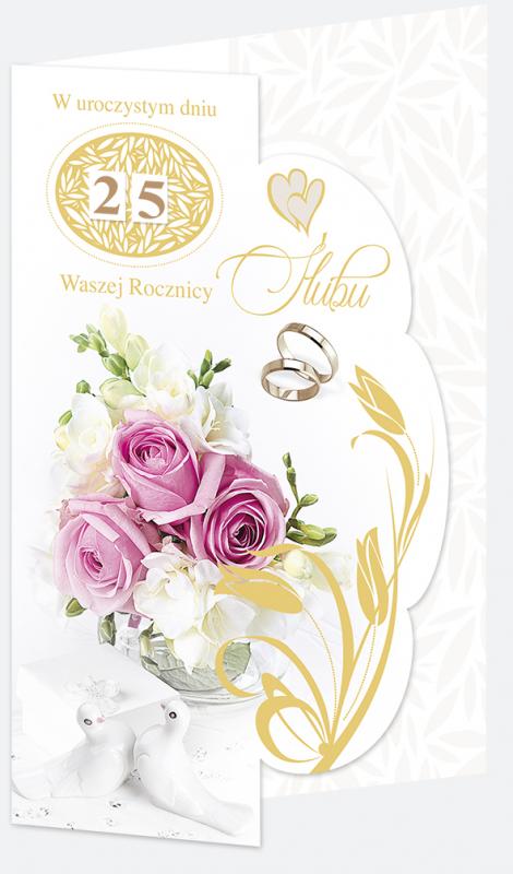 LAURKA A5 POLMAK POTRÓJNA ROCZNICA ŚLUBU PRZESUWANA