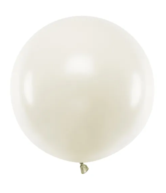 BALON OKRĄGŁY 60CM PASTEL LIGHT CREAM