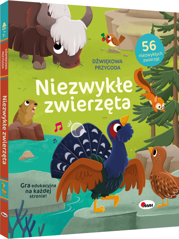 KSIĄŻECZKA DŹWIĘKOWA PRZYGODA NIEZWYKŁE ZWIERZĘTA