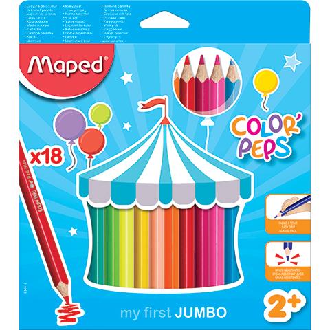 KREDKI 18 COLORPEPS JUMBO TRÓJKĄTNE