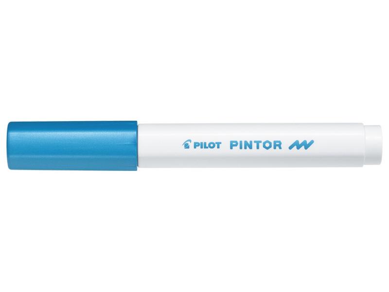 MARKER PILOT PINTOR F METALICZNY NIEBIESKI