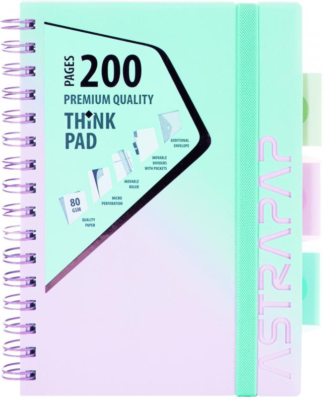 KOŁOZESZYT A5 PP ASTRAPAP OMBRE PASTEL - MIX KOL