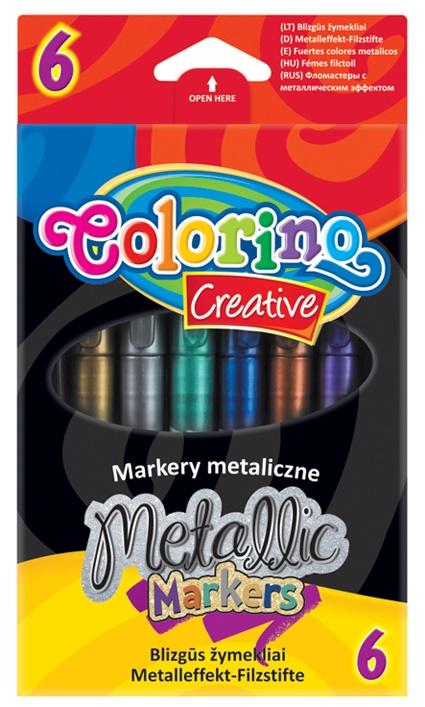 MARKER METALIZOWANY 6KOL.CREATIVE COLORINO