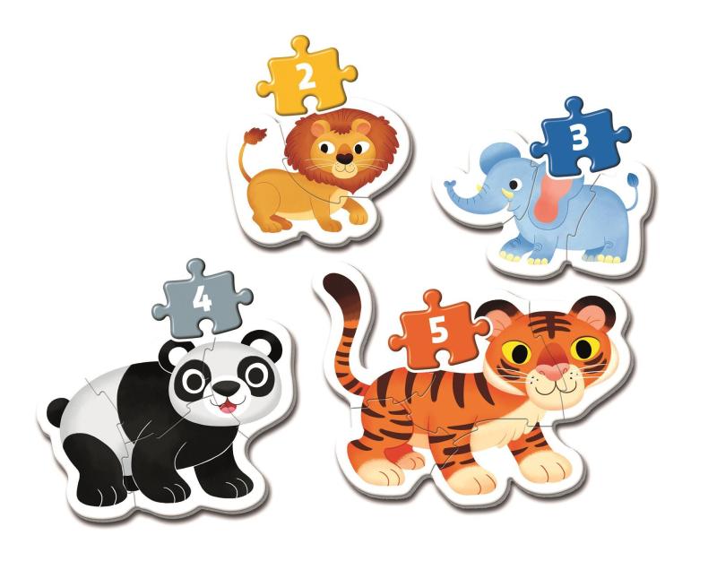 MOJE PIERWSZE PUZZLE WILD ANIMALS