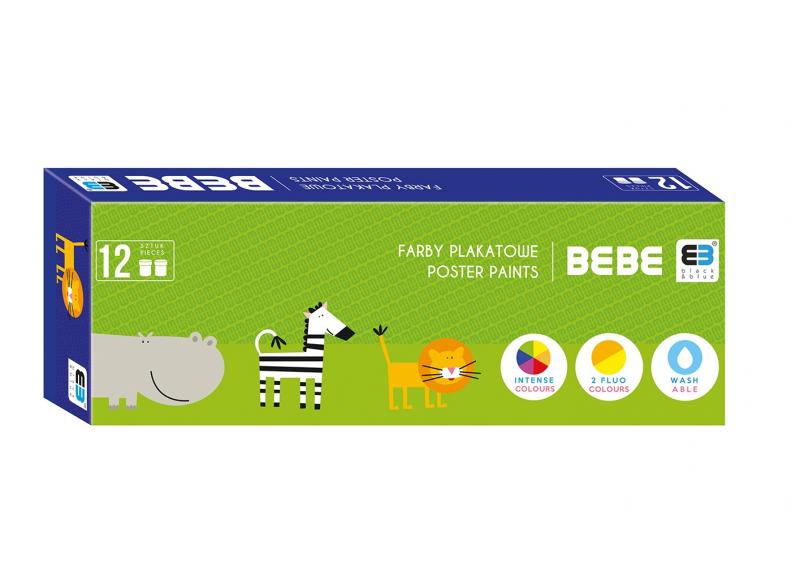 FARBY PLAKATOWE 12/20ML BB KIDS INTERDRUK