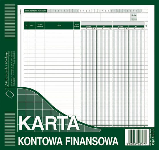 DRUK M KARTA KONTOWA-FINANS.2/3 A4