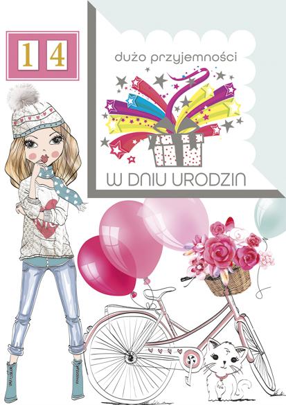 LAURKA B6W POLMAK WYCINANA URODZINY MŁODZIEŻOWE PRZESUWANE