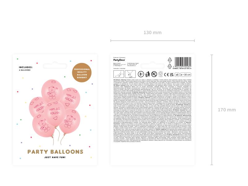 BALONY MIŚ MAM JUŻ ROCZEK P.BABY PINK