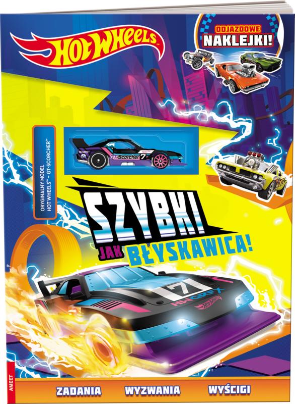 KSIĄŻECZKA MATTEL HOT WHEELS. SZYBKI JAK BŁYSKAWICA!