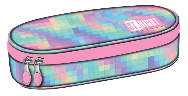 PIÓRNIK SASZETKA Z KLAPKĄ STRIGHT PC-01 PASTEL PIXELS