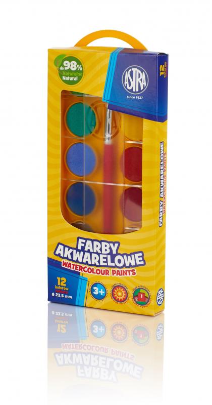 FARBY AKWARELOWE 12 ASTRA FI 23,5MM