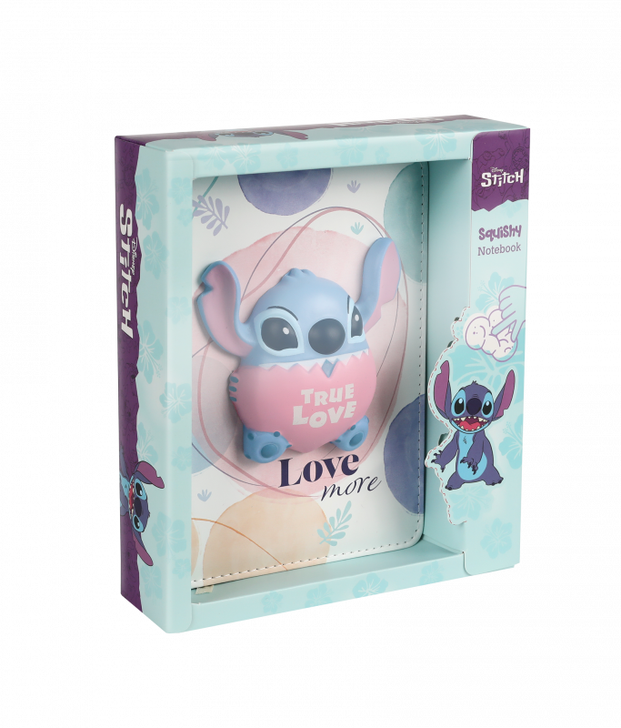 NOTES B6 - SQUISHY 3D - WZÓR 3 - STITCH DISNEY FASHION