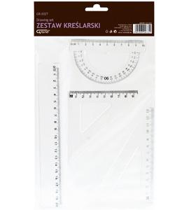 ZESTAW GEOMETRYCZNY TRANSPARENT GR-032T