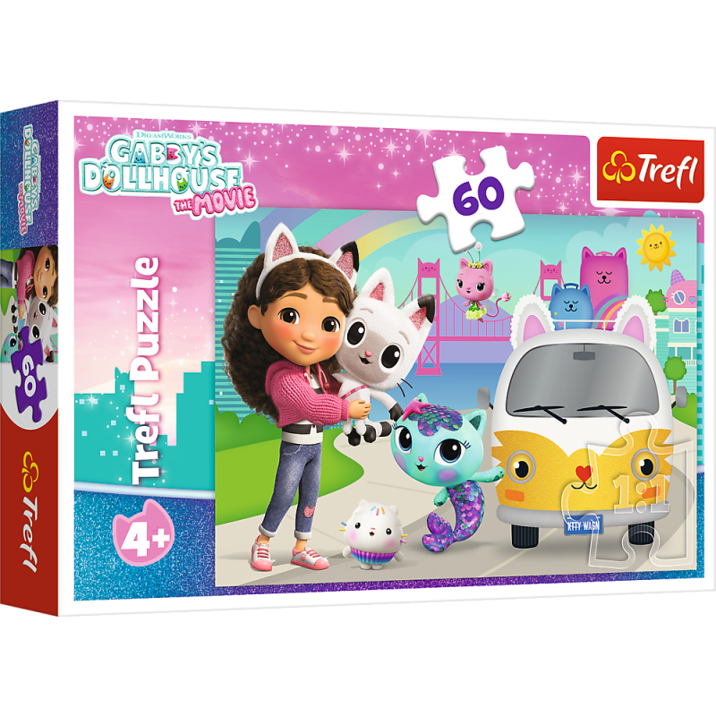 PUZZLE 60 TREFL GABBY I KOCIE PRZYGODY