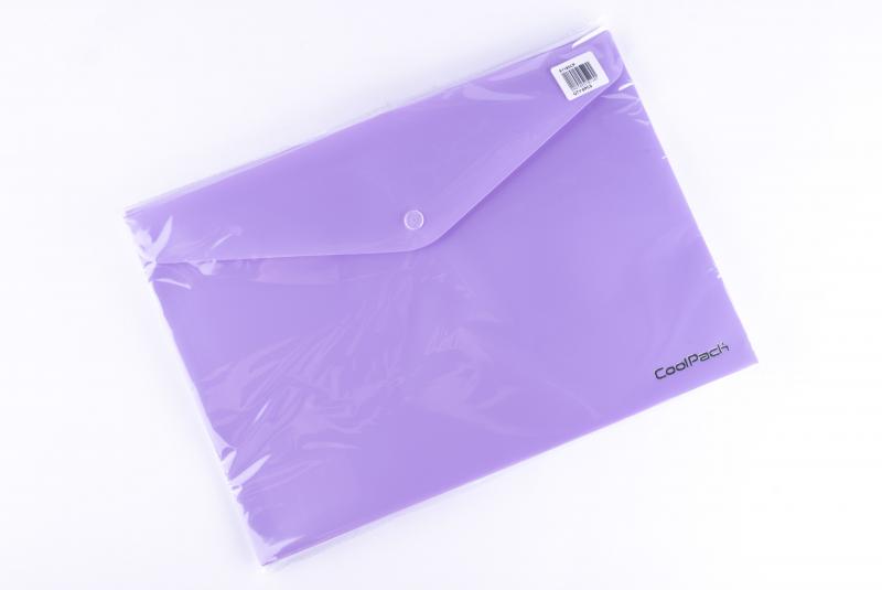 KOPERTA NA DOKUMENTY A4 CP FIOLETOWA PASTEL NA ZATRZASK