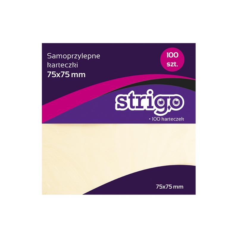 KARTECZKI SAMOPRZYLEPNE 75X75MM 100 KARTEK PASTELOWE DISPLAY