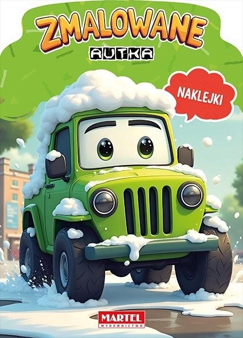 KSIĄŻECZKA ZMALOWANE AUTKA Z NAKLEJKAMI