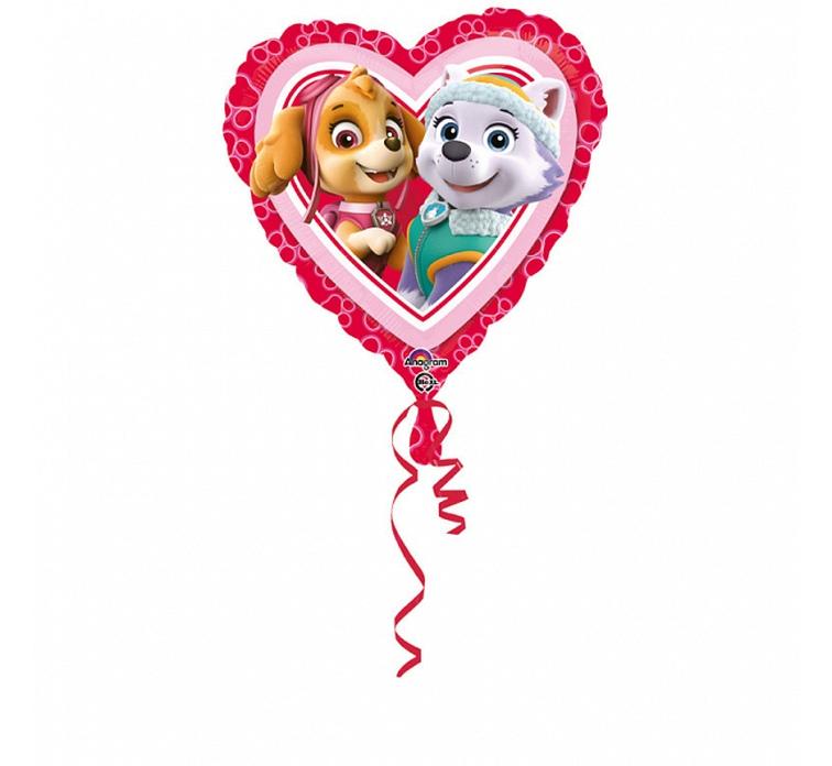 BALON FOLIOWY 18' PAW PATROL LOVE GIRL