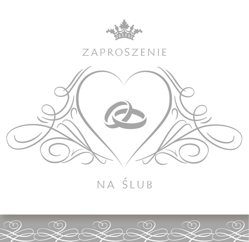 ZAPROSZENIE KWADRAT POLMAK ŚLUB