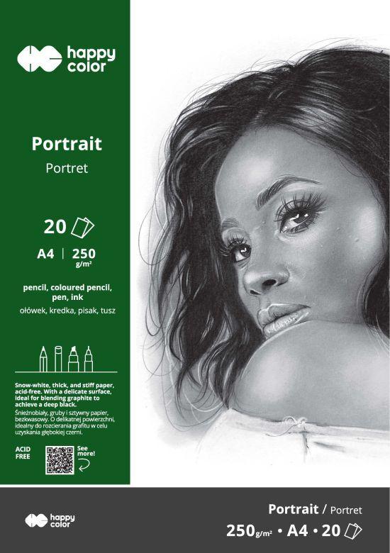 BLOK PORTRET ART. A4/20 250G HAPPY COLOR
