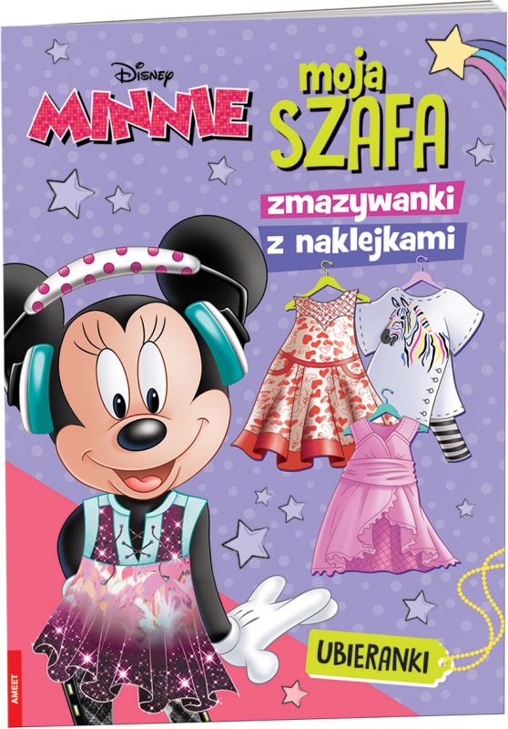 KSIĄŻECZKA MINNIE. MOJA SZAFA. ZMAZYWANKI Z NAKLEJKAMI