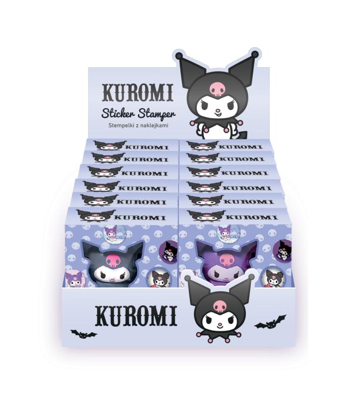 STEMPEL Z NAKLEJKAMI - MIX 2 WZORÓW KUROMI