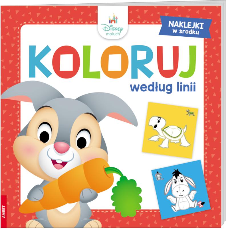 KSIĄŻECZKA DISNEY MALUCH. KOLORUJ WEDŁUG LINII