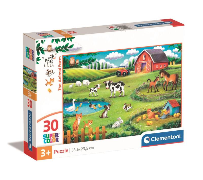 PUZZLE 30 SUPER KOLOR THE ANIMAL FARM