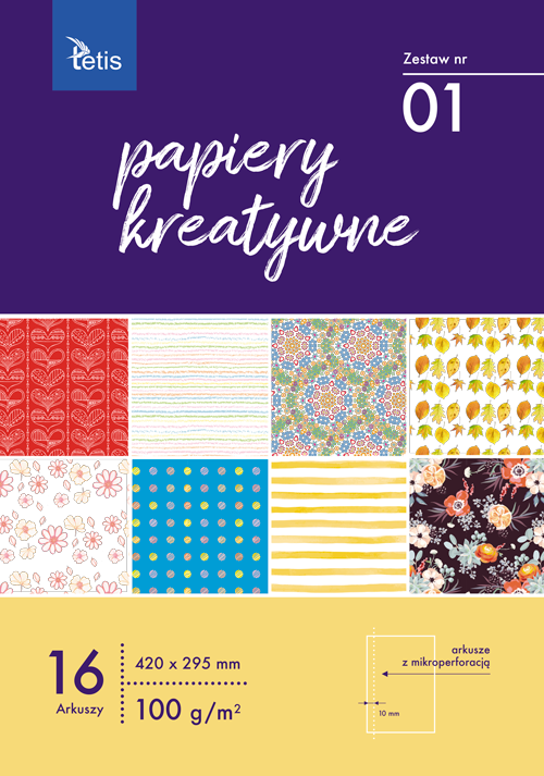 PAPIERY KREATYWNE A3 ZESTAW NR 01