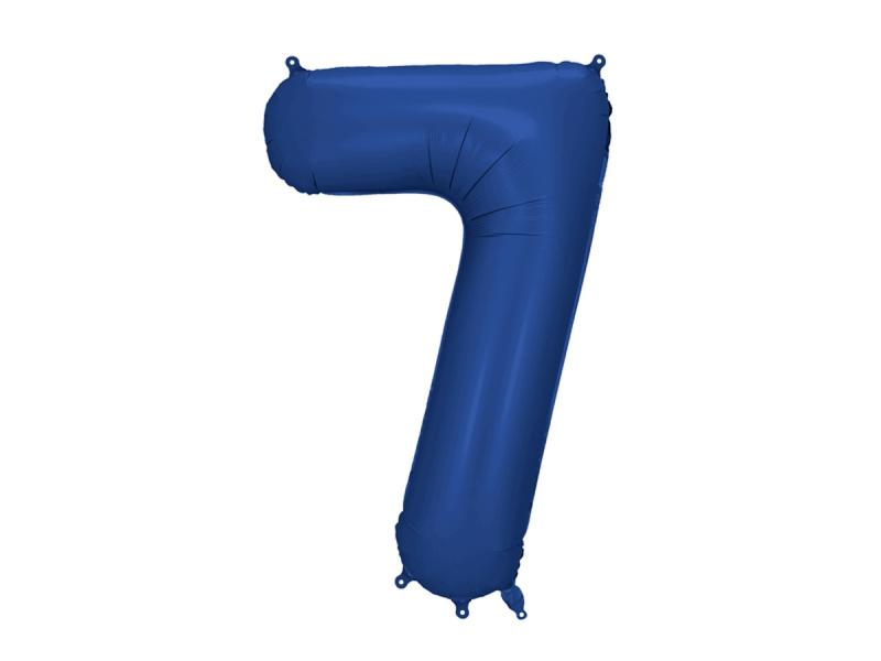 BALON FOLIOWY CYFRA 7 GRANAT 86CM