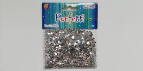 KONFETTI MT-4195 SREBRNE GWIAZDKI 14G #ŚWIĘTA