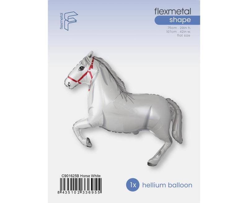 BALON FOLIOWY 24 FX KONIE W GALOPIE (BIAŁE) #BFK
