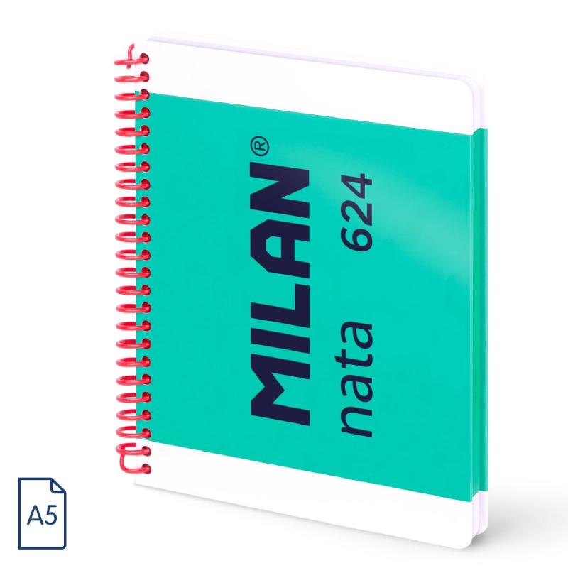 NOTES A5/80 GŁADKI ZIELONY NATA