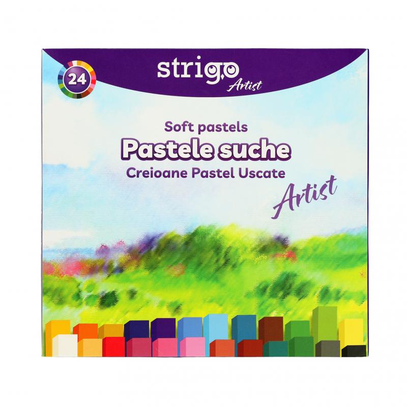 PASTELE SUCHE 24 KOLORY STRIGO