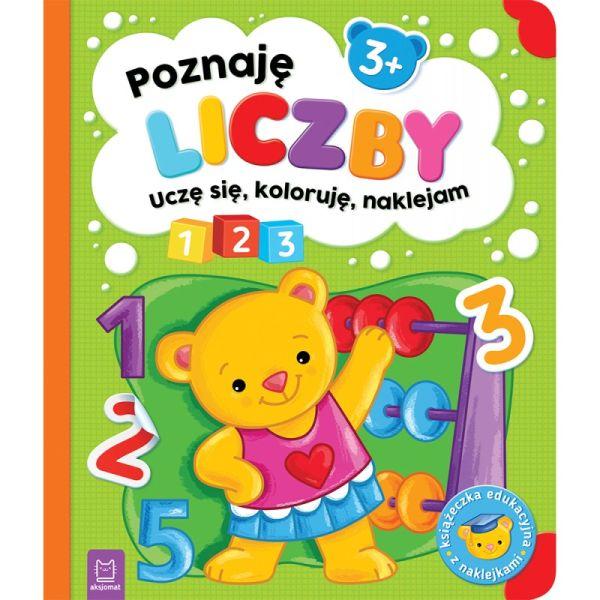 KSIĄŻECZKA POZNAJĘ LICZBY. UCZĘ SIĘ, KOLORUJĘ, NAKLEJAM. 3+