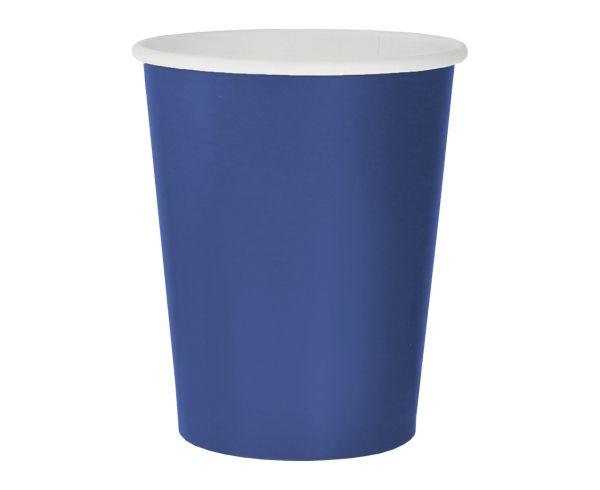 KUBECZKI PAP. JEDNOKOLOROWE NIEBIESKIE, 270ml/14 szt.