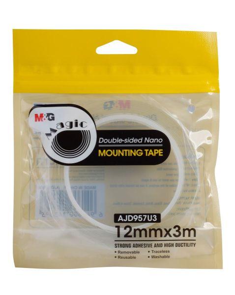 TAŚMA DWUSTRONNA 12X3 PRZEŹROCZYSTA NANO TAPE MG