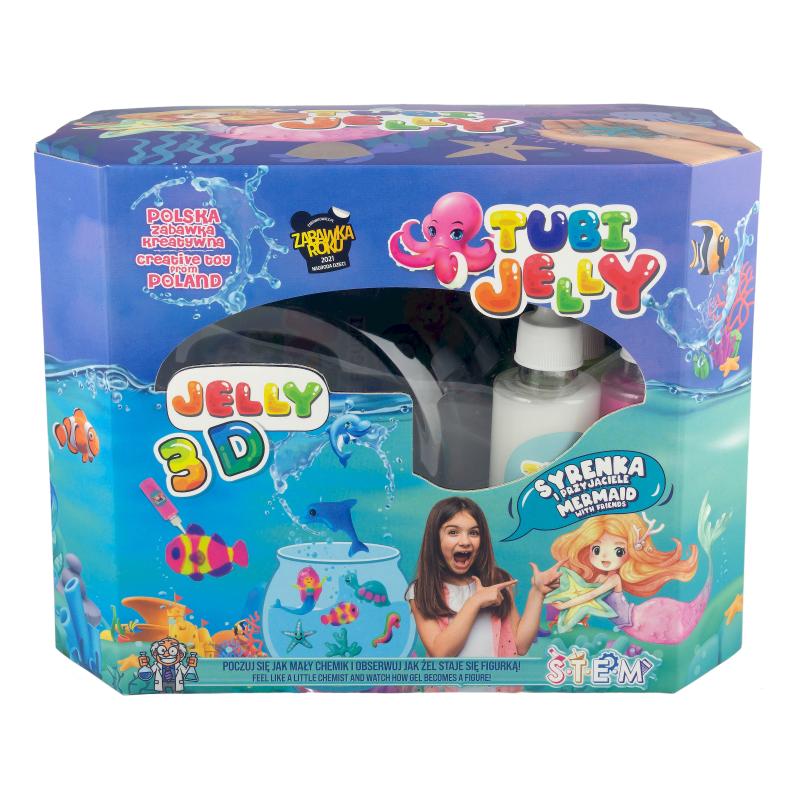 ZESTAW TUBI JELLY 8 KOL + DUŻE AKWARIUM - SYRENKA