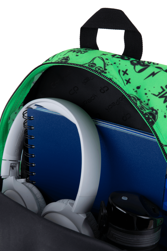 PLECAK DZIECIĘCY CP TOBY - GAME OVER GRADIENT GREEN