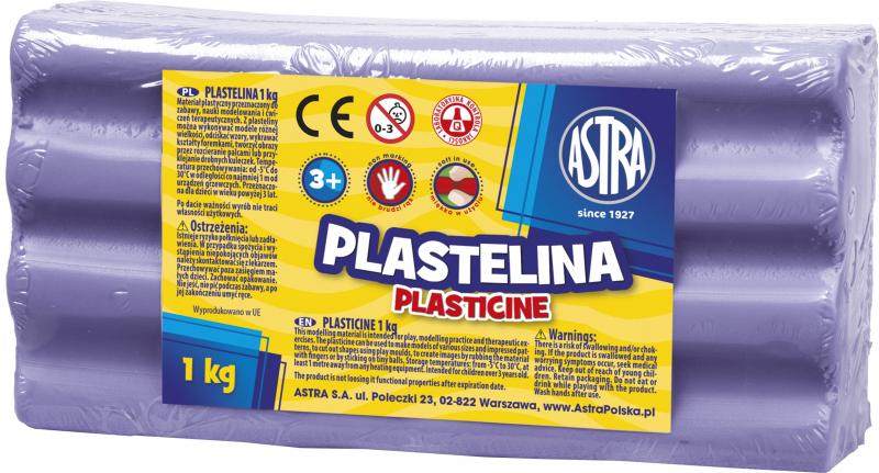 PLASTELINA 1KG ASTRA JASNOFIOLETOWA