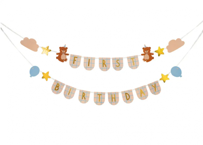 BANER FIRST BIRTHDAY Z MISIAMI 2,55M