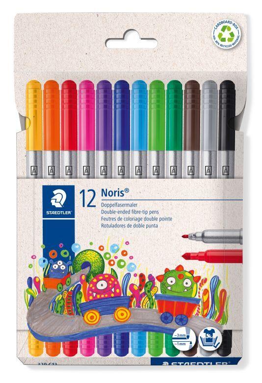FLAMASTRY DWUSTRONNE 12 STAEDTLER